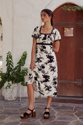 Arian Floral Midi Dress